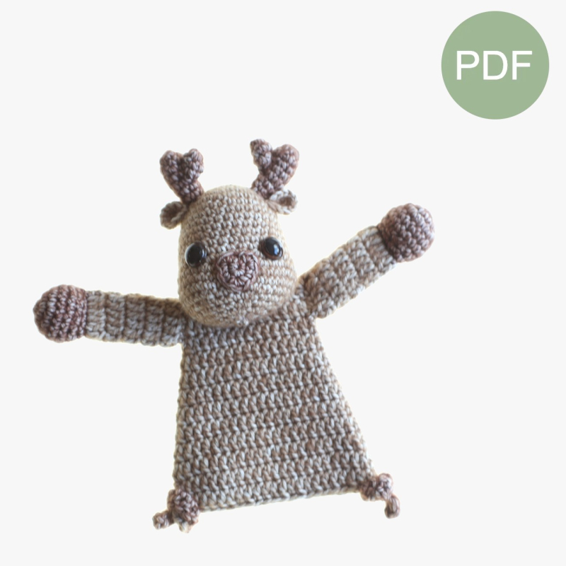 Baby Rendier mini Lappenpop Pdf Patroon